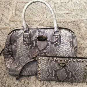 Michael Kors handbag and wristlet.